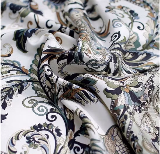 Custom Digital Printed 100% Natural Silk Square Scarf for Ladies Scarfs